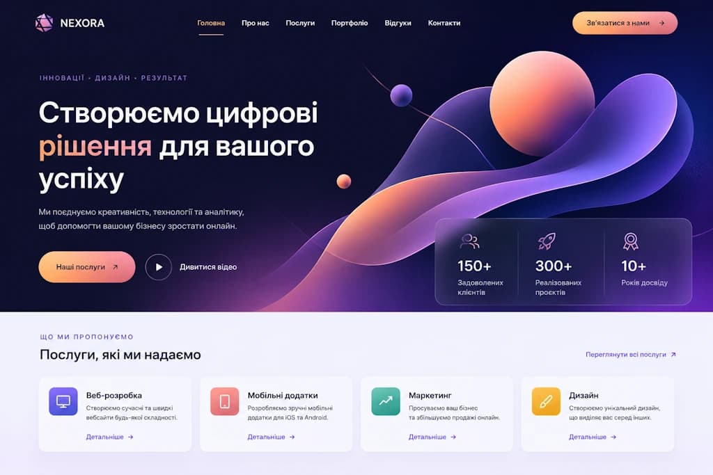 Ukázka webu vytvořeného v Silesia Software 10